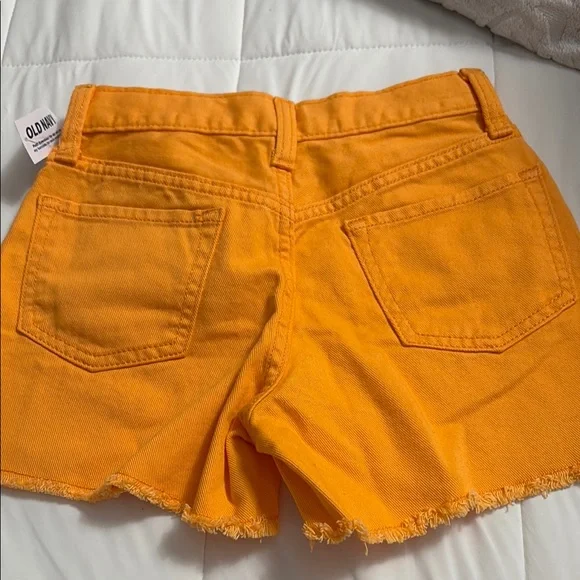 Old Navy Bright Orange Jean Shorts - Picture 5 of 5